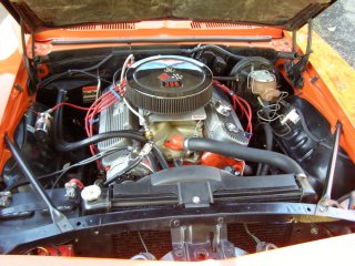 1969 Camaro SS 396 For Sale - Hood Up Engine Compartment